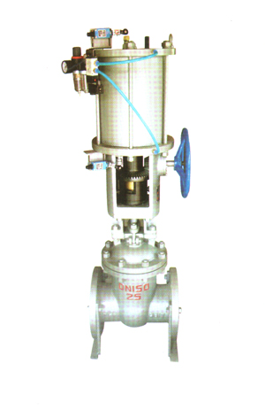 气动带手动闸阀